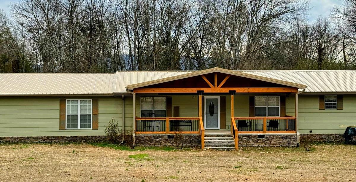 Tan metal roof residential Tennessee
