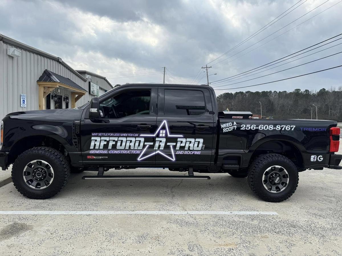 Afford-A-Pro roofing truck serving Jasper TN